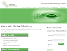 Tablet Screenshot of effectivephilanthropy.com.au